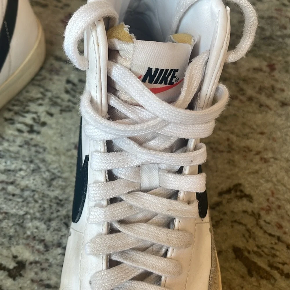 Nike White and Black Blazers